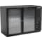 Beverage-Air Back Bar Refrigerator, Black with 2 Glass Doors, 115V 48" BB48HC-1-G-B - alternate 1